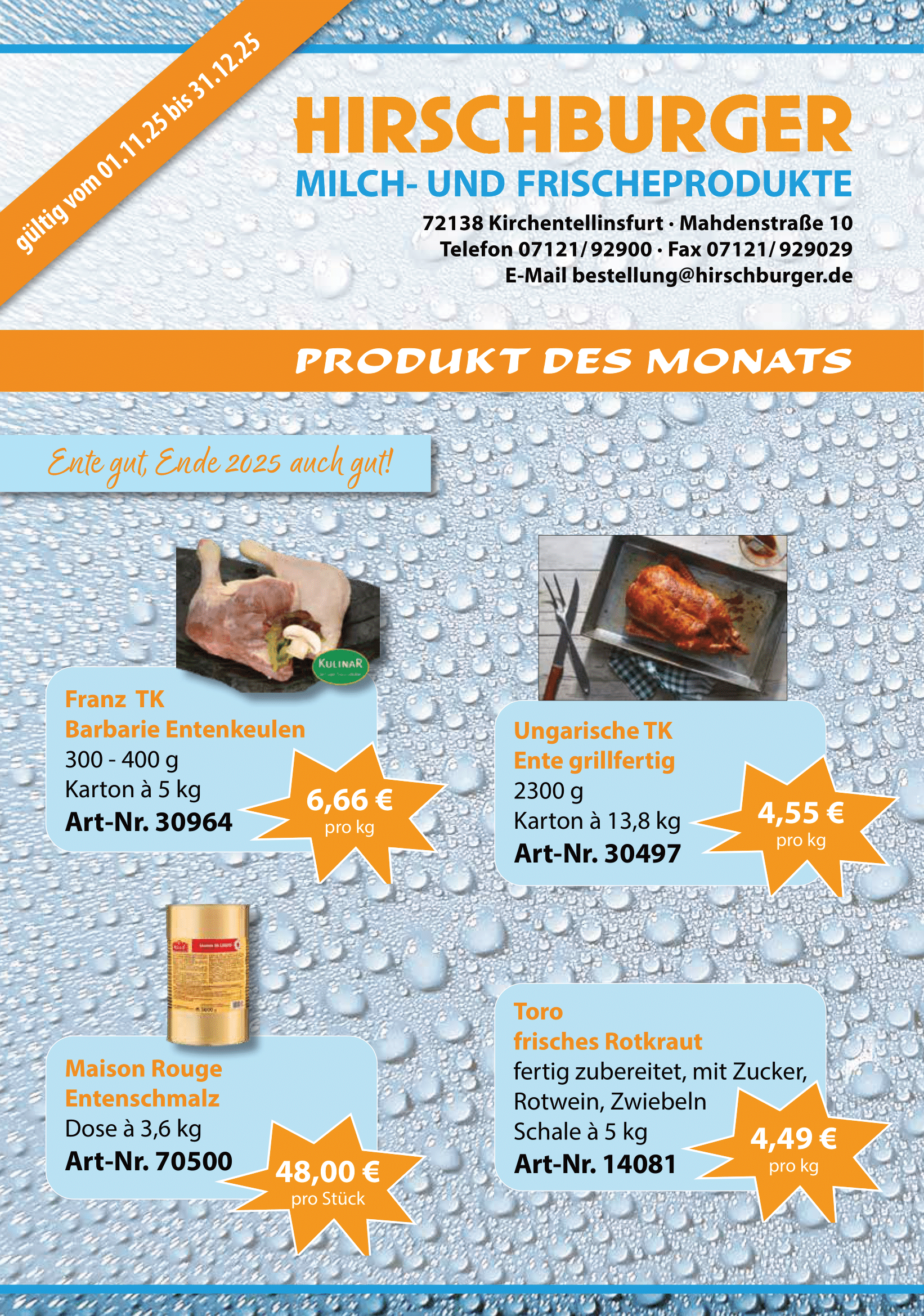 Angebot November / Dezember 01.011. bis 31.12.2025